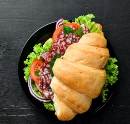 CROISSANT WITH SALAMI